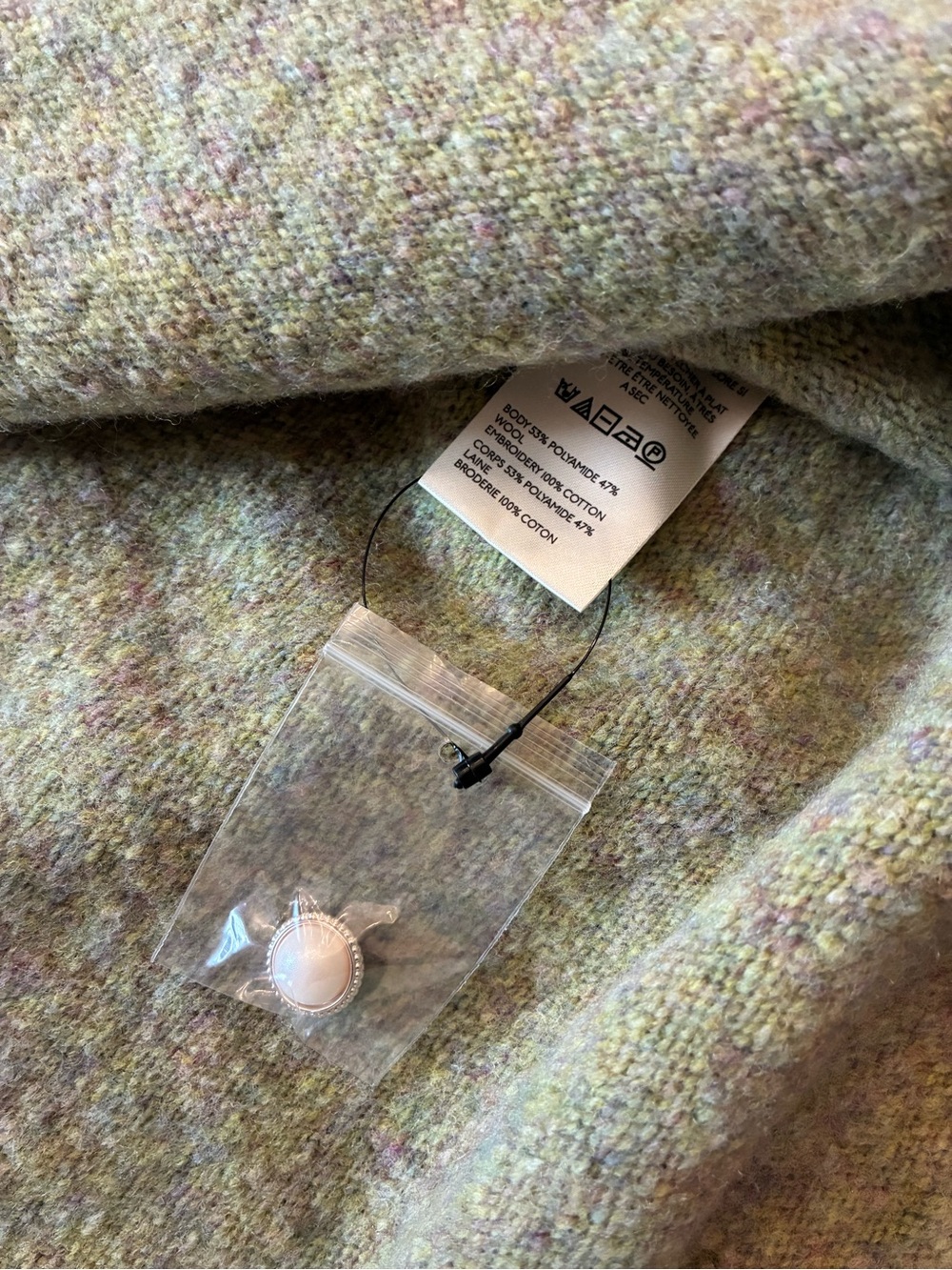 Free People We The Free Wildflower Cardi Sweater Women’s Large Green Cardigan - Picture 2 of 4